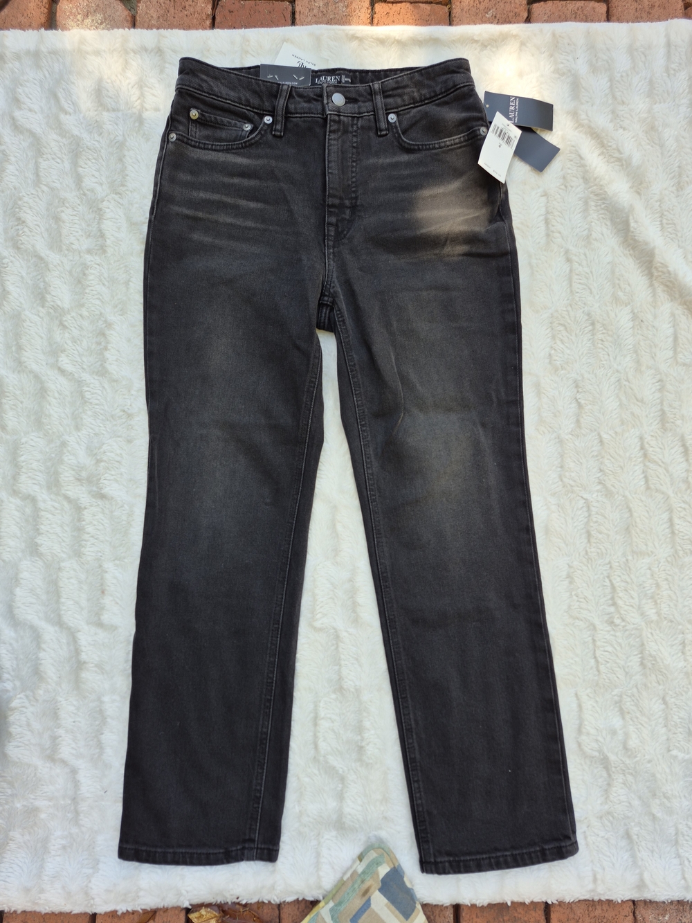 Ralph Lauren Black Straight-Leg Jeans